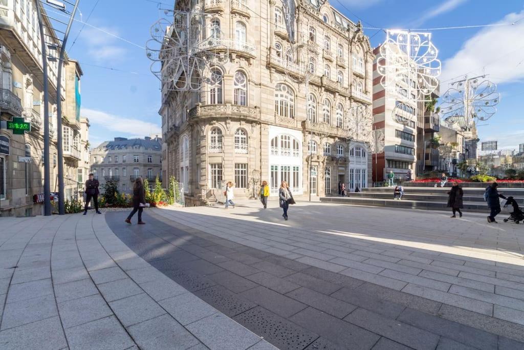 En Un Edificio Senorial: Duplex Totalmente Nuevo. Lägenhet Vigo Exteriör bild